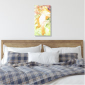 Alphonse Mucha Spring Floral  Art Nouveau Canvas Afdruk (Insitu (Slaapkamer))