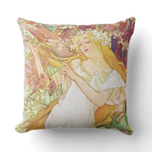 Alphonse Mucha Spring Floral  Art Nouveau