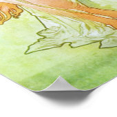 Alphonse Mucha Spring Floral Art Nouveau Poster (Hoek)