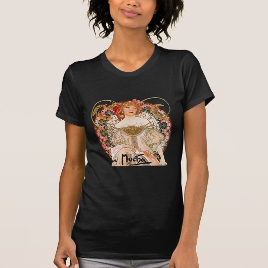 Alphonse Mucha - Spring T-shirt (Voorkant)
