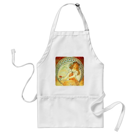 Alphonse Mucha Standaard Schort (Voorkant)