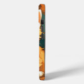 Alphonse Mucha Stijl Oranje Kat Case-Mate iPhone Case (Achterkant / Links)