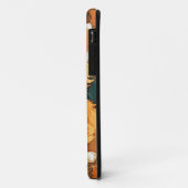 Alphonse Mucha Stijl Oranje Kat Case-Mate iPhone Case (Achterkant/links)