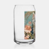 Alphonse Mucha Stijl Witte Kat Blikvorm Glas (Rechts)