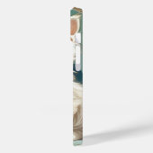 Alphonse Mucha Stijl Witte Kat Case-Mate iPhone Case (Achterkant / Links)