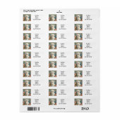 Alphonse Mucha Stijl Witte Kat Etiket (Full Sheet)