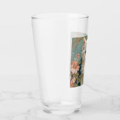 Alphonse Mucha Stijl Witte Kat Glas (Rechts)