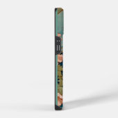 Alphonse Mucha stijl witte kat iPhone Hoesje (Rechterkant)