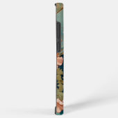 Alphonse Mucha Stijl Witte Kat Samsung Galaxy Hoesje (Rechterkant)