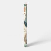 Alphonse Mucha Stijl Witte Kat Samsung Galaxy Hoesje (Linkerkant)