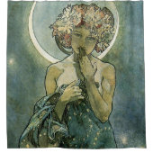 Alphonse Mucha Stunning Art Nouveau Vrouw #18 Douchegordijn (Voorkant)