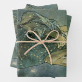 Alphonse Mucha Stunning Art Nouveau Vrouw #18 Inpakpapier Vel (In situ)