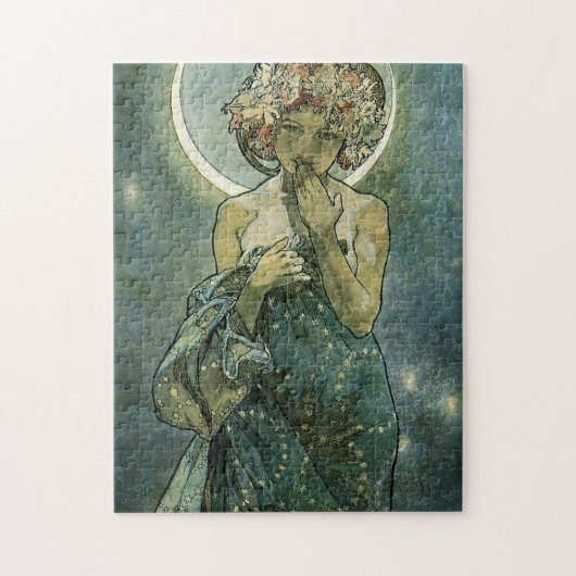 Alphonse Mucha Stunning Art Nouveau Vrouw #18 Legpuzzel (Verticaal)