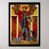 Alphonse Mucha Stunning Art Nouveau Vrouw #39 Poster (Voorkant)