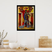 Alphonse Mucha Stunning Art Nouveau Vrouw #39 Poster (Keuken)