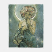 Alphonse Mucha Stunning Art Nouveau Woman #18 Fleece Deken (Voorkant)