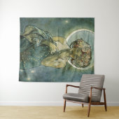 Alphonse Mucha Stunning Art Nouveau Woman #18 Wandkleed (In Situ (horizontaal))