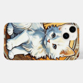 Alphonse Mucha Style Cat Case-Mate iPhone Case (Achterkant (horizontaal))