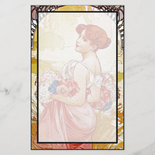 Alphonse Mucha Summer Briefpapier