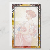 Alphonse Mucha Summer Briefpapier (Voorkant / Achterkant)