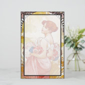 Alphonse Mucha Summer Briefpapier (Staand voorkant)