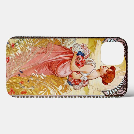 Alphonse Mucha Summer Case-Mate iPhone Case (Achterkant (horizontaal))