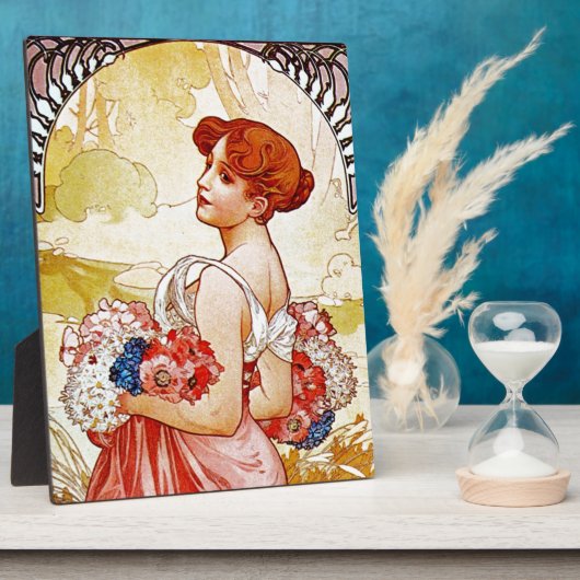 Alphonse Mucha Summer Fotoplaat (Zijkant)