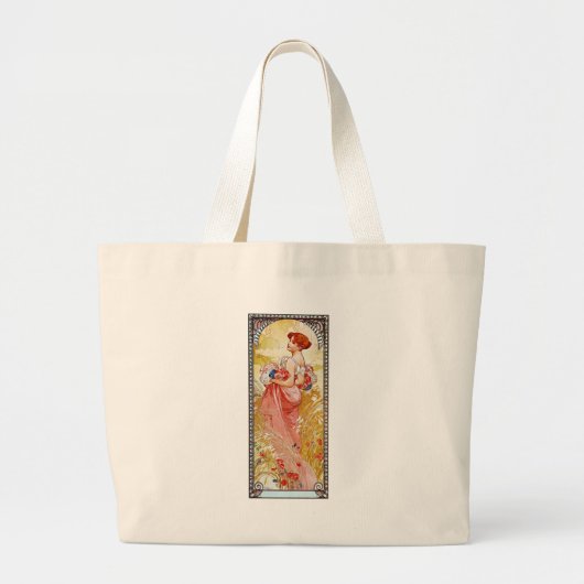 Alphonse Mucha Summer Grote Tote Bag (Voorkant)