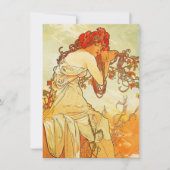 Alphonse Mucha Summer Invitations Kaart (Voorkant)
