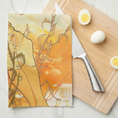 Alphonse Mucha Summer Kitchen Towel Theedoek (Quarter Fold)