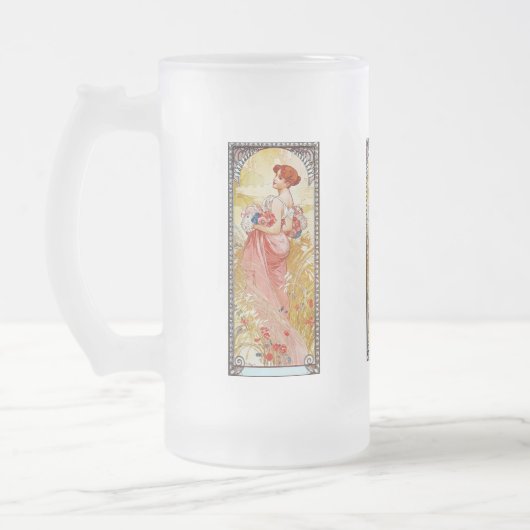 Alphonse Mucha Summer Matglas Bierpul (Links)