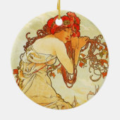 Alphonse Mucha Summer Ornament (Achterkant)