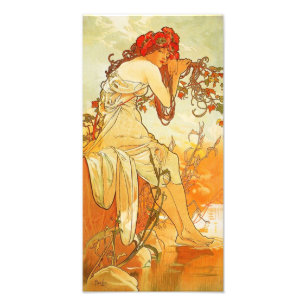 Alphonse Mucha Summer Print Foto Afdruk