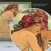 Alphonse Mucha Summer Season Art Nouveau Tegeltje