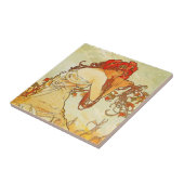 Alphonse Mucha Summer Tile Tegeltje (Zijkant)
