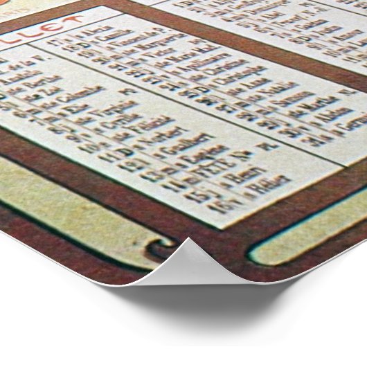 Alphonse Mucha Sunflower Poster (Hoek)