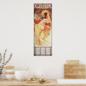 Alphonse Mucha Sunflower Poster (Keuken)