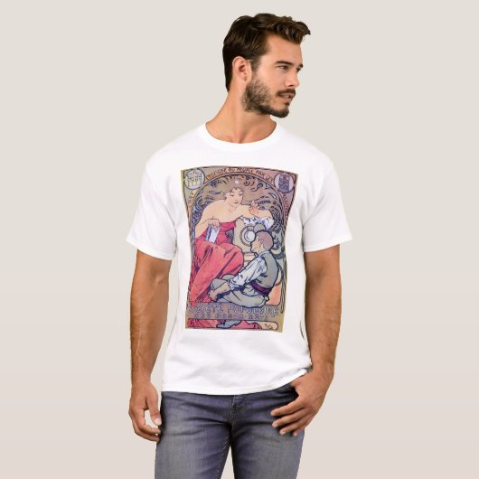 Alphonse Mucha T-shirt (Voorkant volledig)
