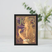 Alphonse Mucha - Taakreclame Briefkaart (Staand voorkant)