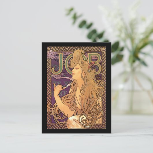 Alphonse Mucha - Taakreclame Briefkaart (Staand voorkant)