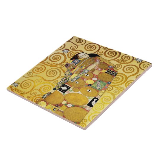 Alphonse Mucha Tegeltje (Zijkant)