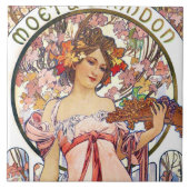 Alphonse Mucha Tegeltje (Voorkant)