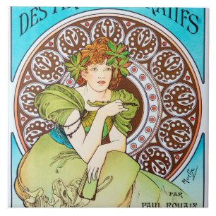 Alphonse Mucha Tegeltje