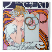 Alphonse Mucha Tegeltje (Voorkant)
