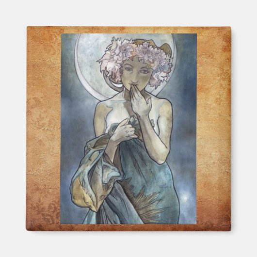 Alphonse Mucha ~ The Moon Magnet (Voorkant)