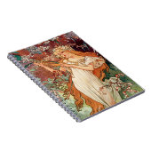 Alphonse Mucha, The Seasons (1896) Spring Notitieboek (Rechterzijde)