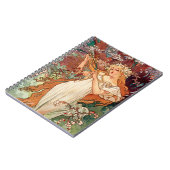 Alphonse Mucha, The Seasons (1896) Spring Notitieboek (Linkerzijde)