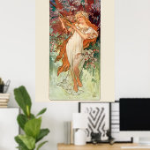 Alphonse Mucha, The Seasons (1896) Spring Poster (Thuiskantoor)