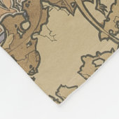 Alphonse Mucha The Seasons 1897 Art Nouveau Fleece Deken (Hoek)