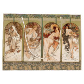 Alphonse Mucha The Seasons 1897 Art Nouveau Groot Cadeauzakje (Achterkant)